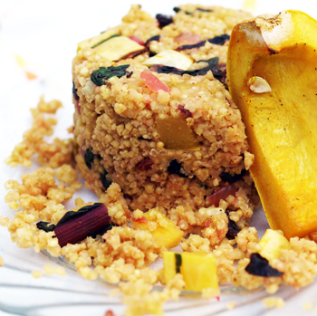 Warm Curried Millet Salad with Delicata Squash