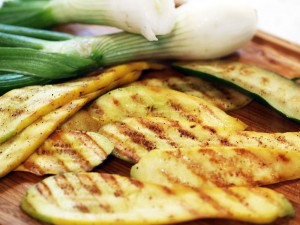 Grilled summer squash