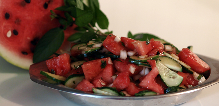 watermelon cucumber salad