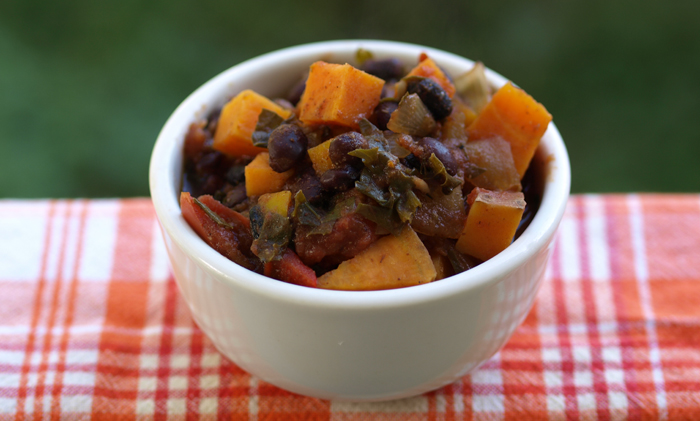 sweet potato and black bean chili